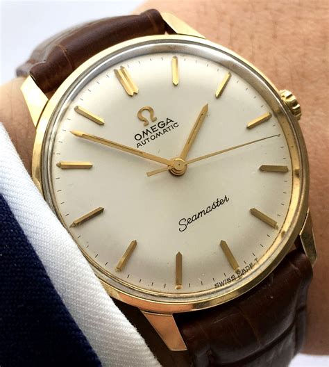 omega seamaster automatic vintage gold|old omega seamaster watch value.